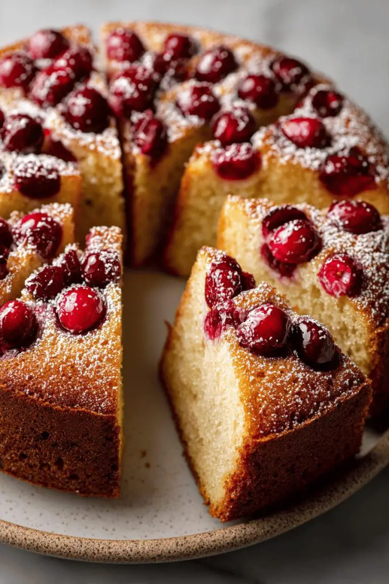 Cranberry Olive Oil Cake Recipe