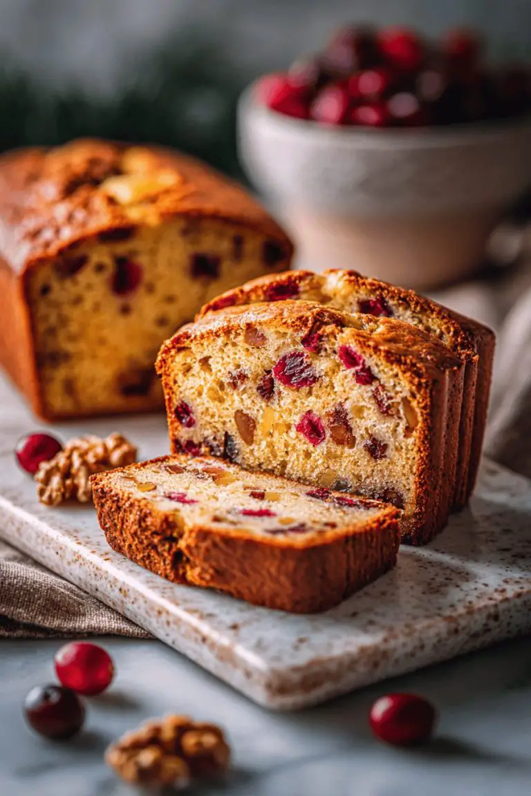 Cranberry Orange Walnut Bread Recipe