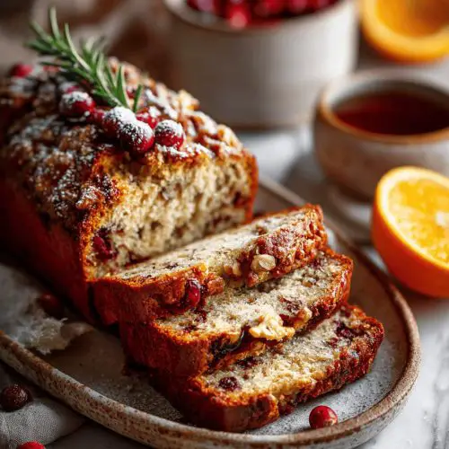 Cranberry Orange Walnut Bread Recipe