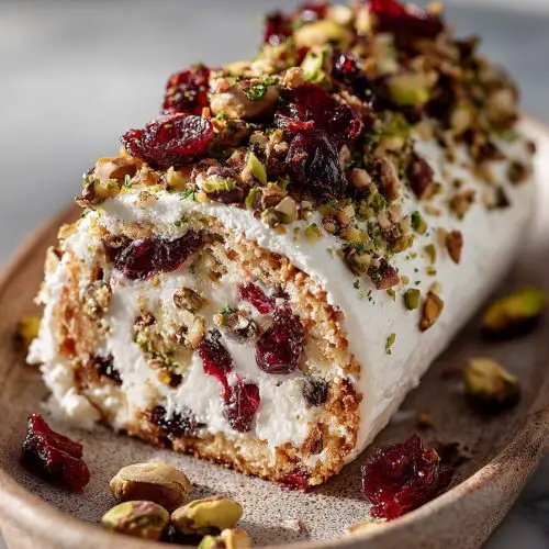 Cranberry Pistachio Cheese Log Recipe