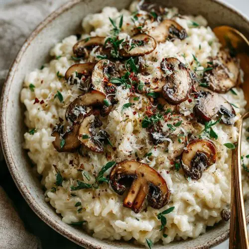 Creamy Instant Pot Mushroom Risotto