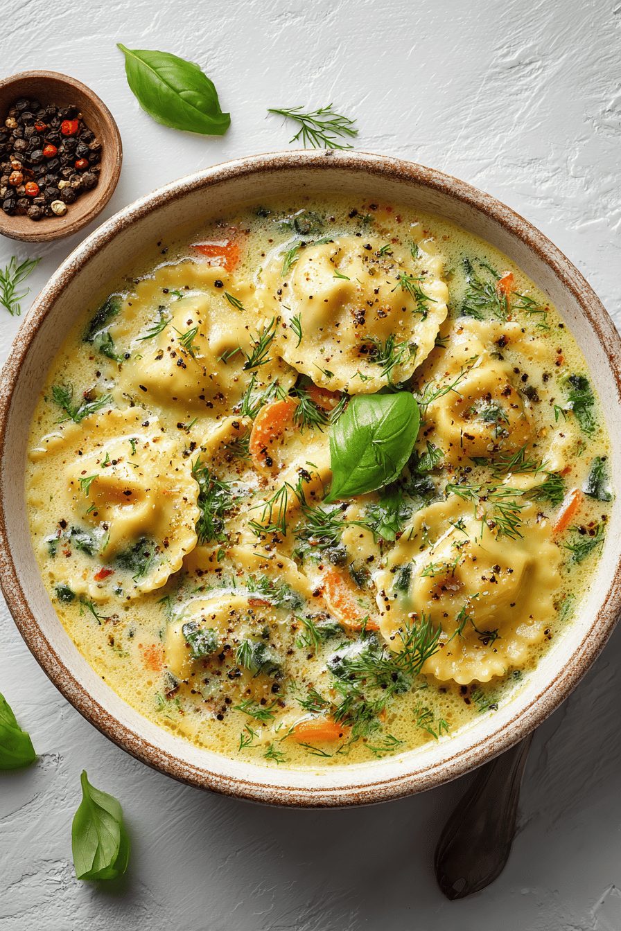 Creamy Ravioli Soup Recipe