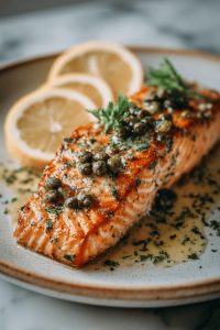 Creamy Salmon Piccata Recipe
