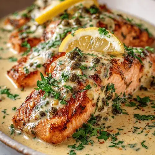 Creamy Salmon Piccata Recipe