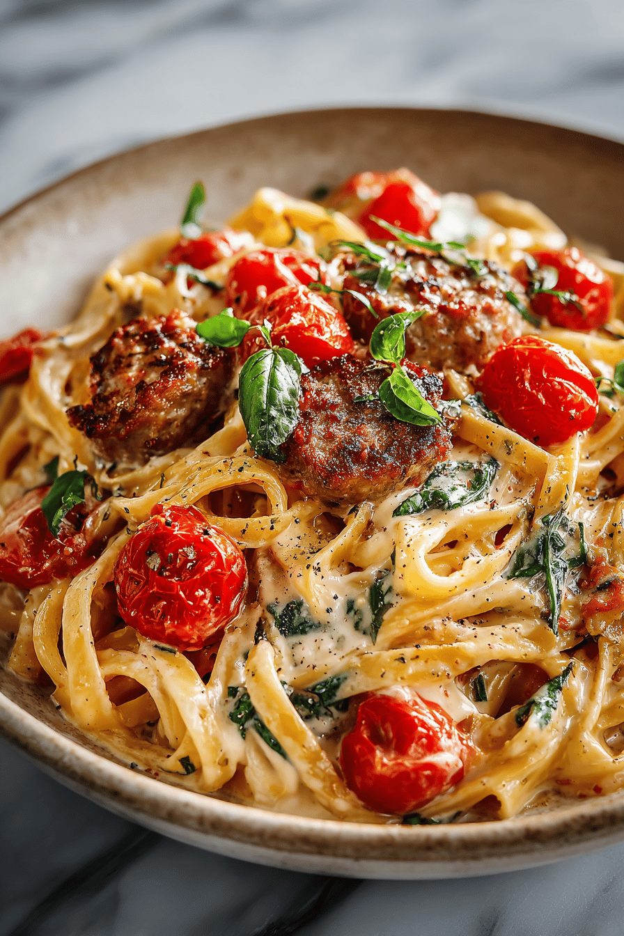 Creamy Sausage Pasta Delight