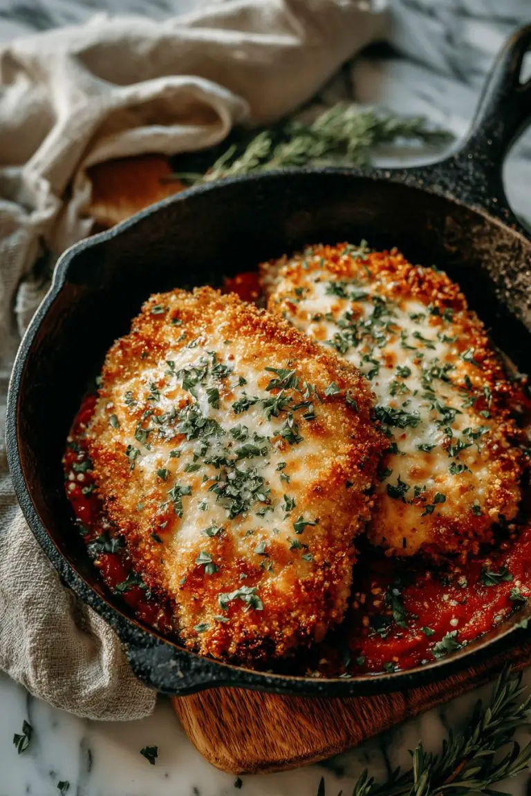 Crispy Skillet Chicken Parmesan