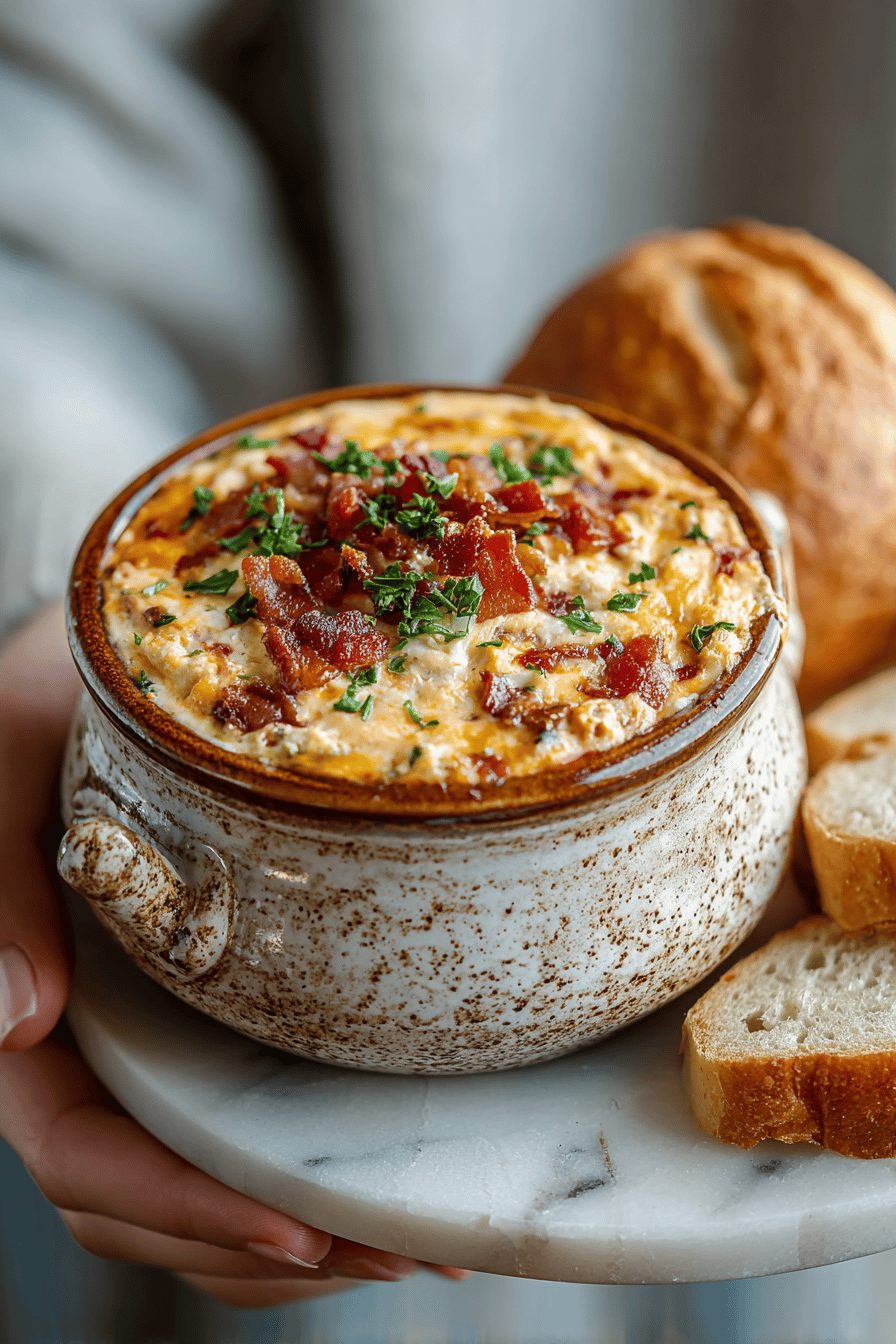 Crock Pot Cheeseburger Bacon Dip