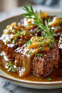 Delish Cube Steak with Onion Gravy