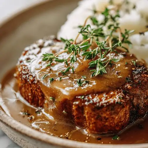 Delish Cube Steak with Onion Gravy