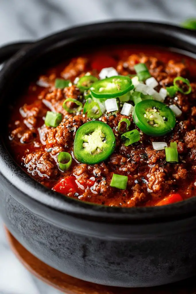 Dr Pepper Chili in the Crock Pot