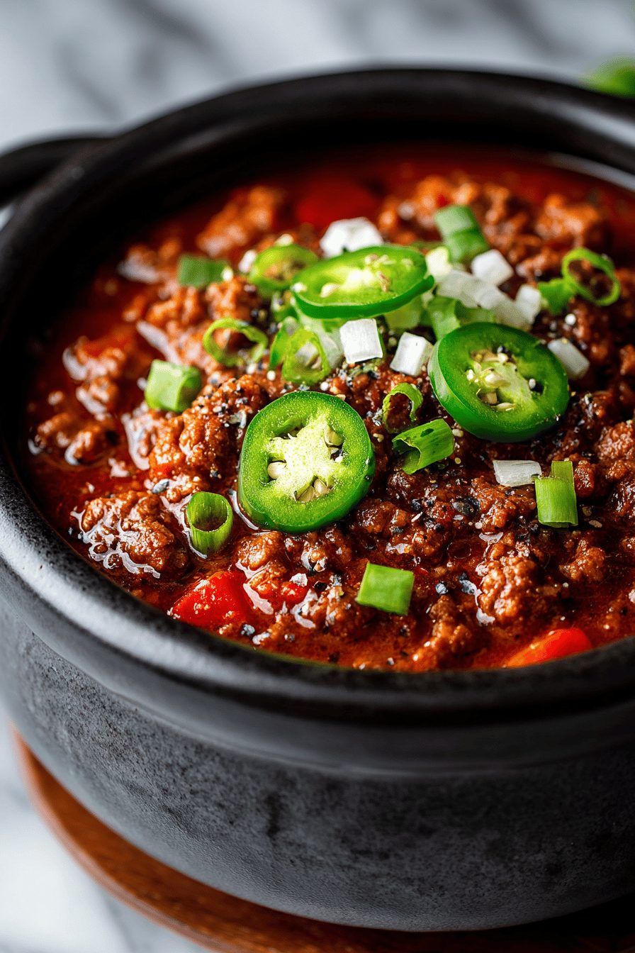 Dr Pepper Chili in the Crock Pot