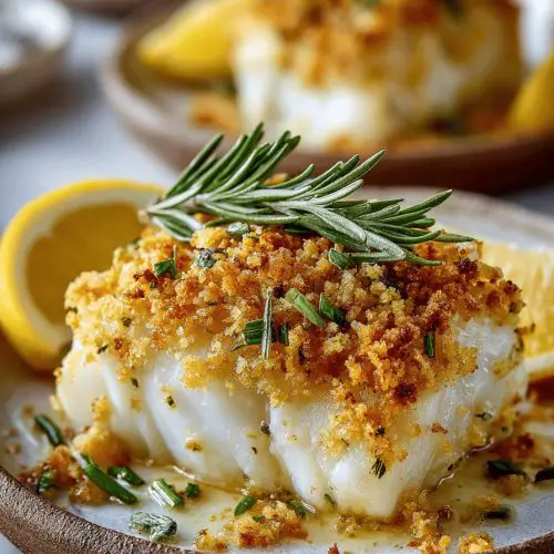 Easy Baked Cod with Ritz Cracker Topping