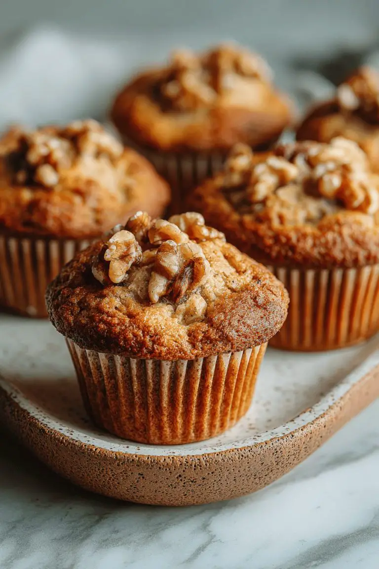Easy Banana Walnut Muffins
