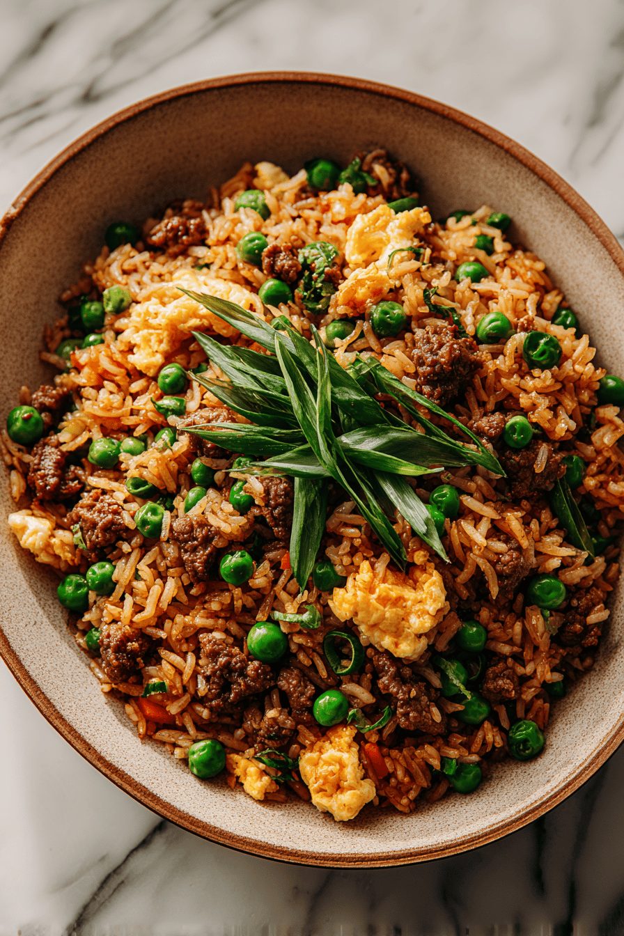 Easy Beef Fried Rice Recipe