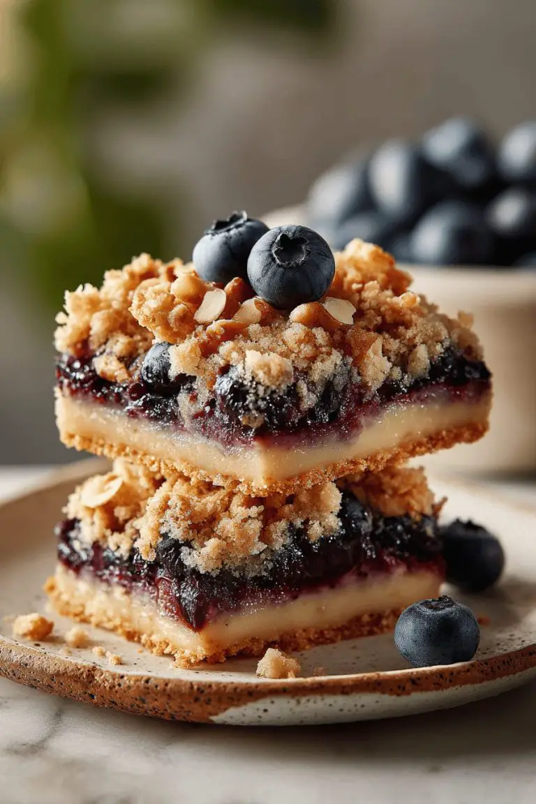 Easy Blueberry Crumble Bars