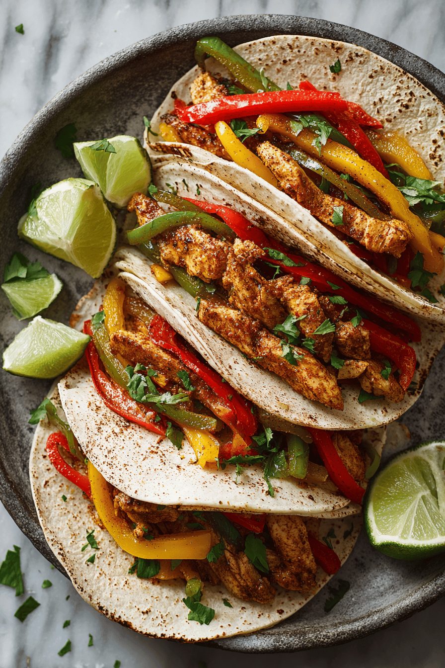 Easy Chicken Fajitas