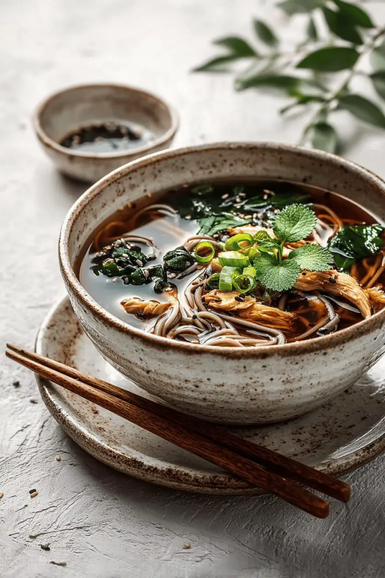 Easy Chicken Soba Noodle Soup