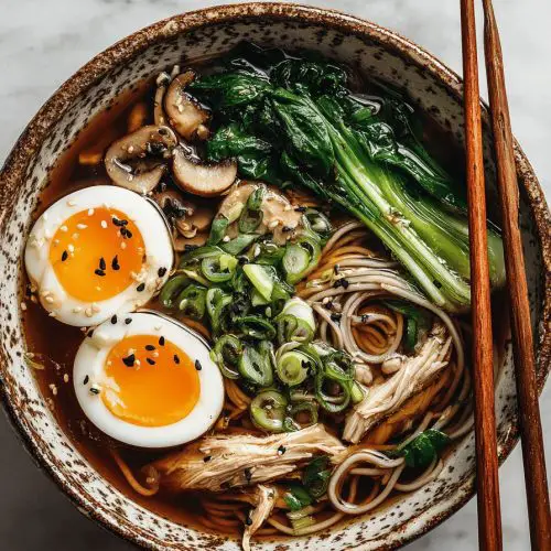 Easy Chicken Soba Noodle Soup