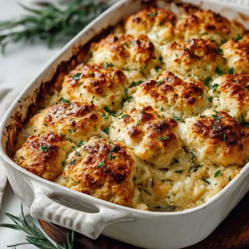 Easy Chicken and Biscuits Casserole