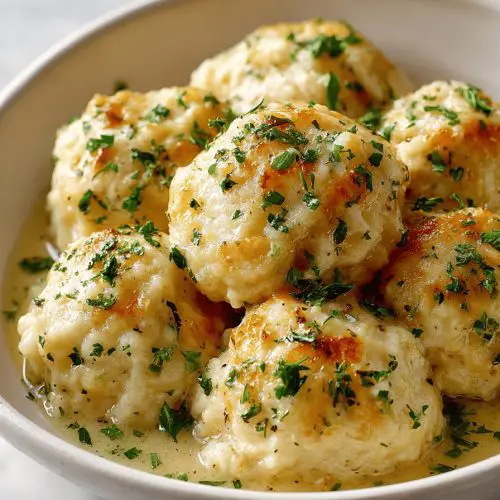 Easy Chicken and Cheese Dumplings