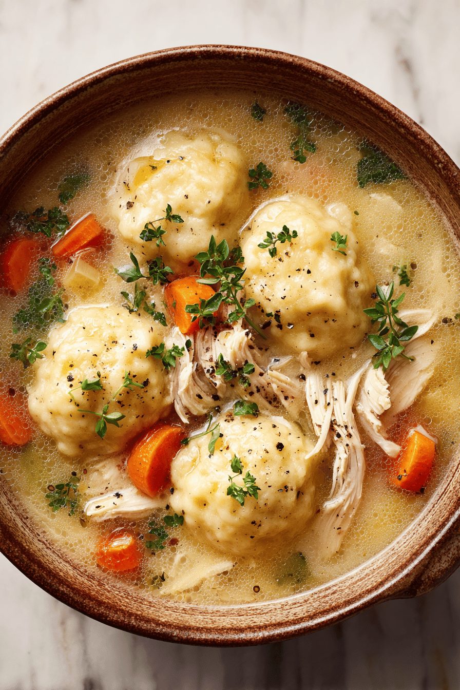Easy Chicken and Dumplings Soup