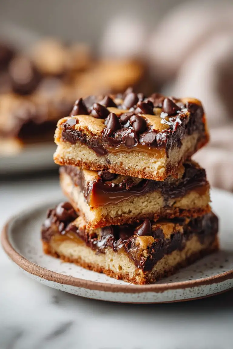 Easy Chocolate Chip Caramel Bars