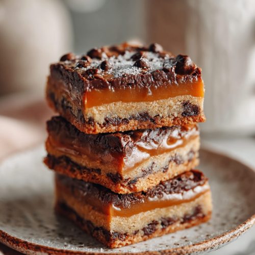 Easy Chocolate Chip Caramel Bars