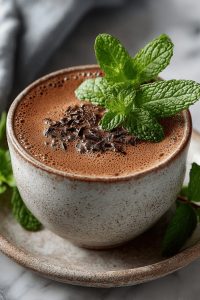 Easy Chocolate Peppermint Mocktail