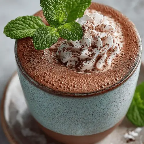 Easy Chocolate Peppermint Mocktail