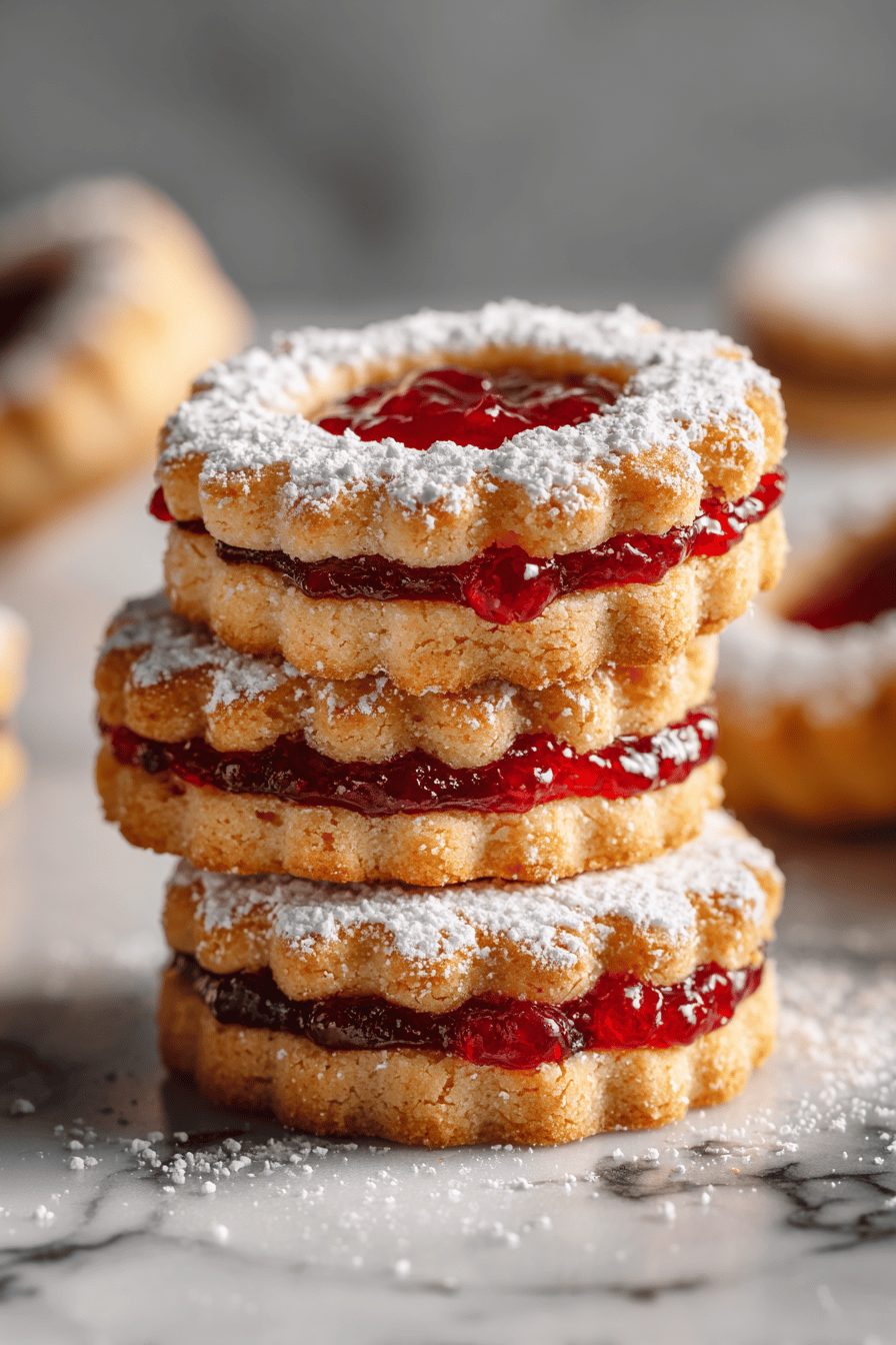 Easy Classic Linzer Cookies
