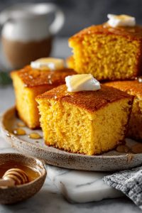 Easy Cornbread with Honey Butter