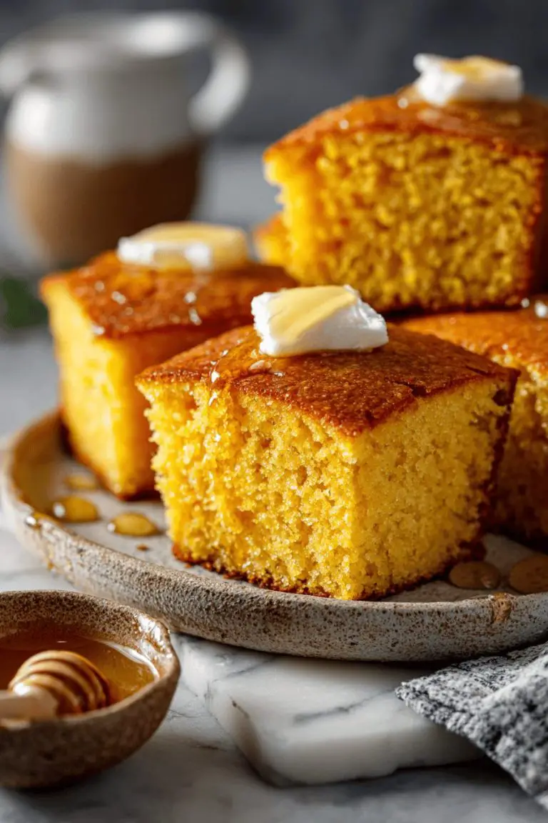 Easy Cornbread with Honey Butter