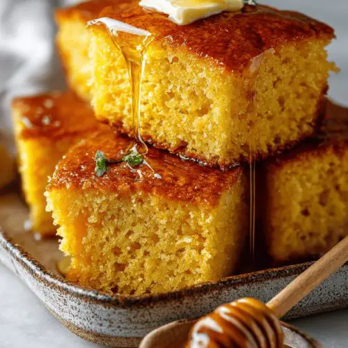 Easy Cornbread with Honey Butter