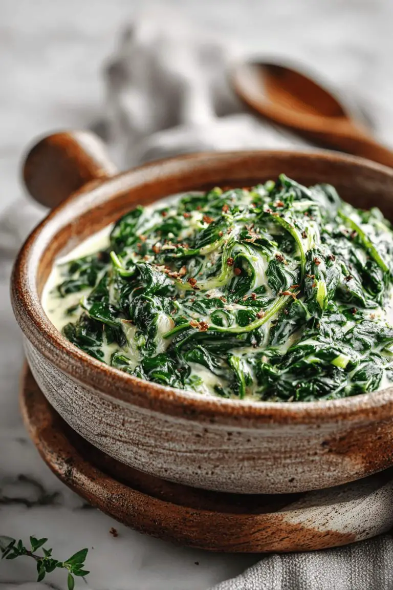 Easy Creamed Spinach Recipe