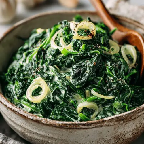 Easy Creamed Spinach Recipe