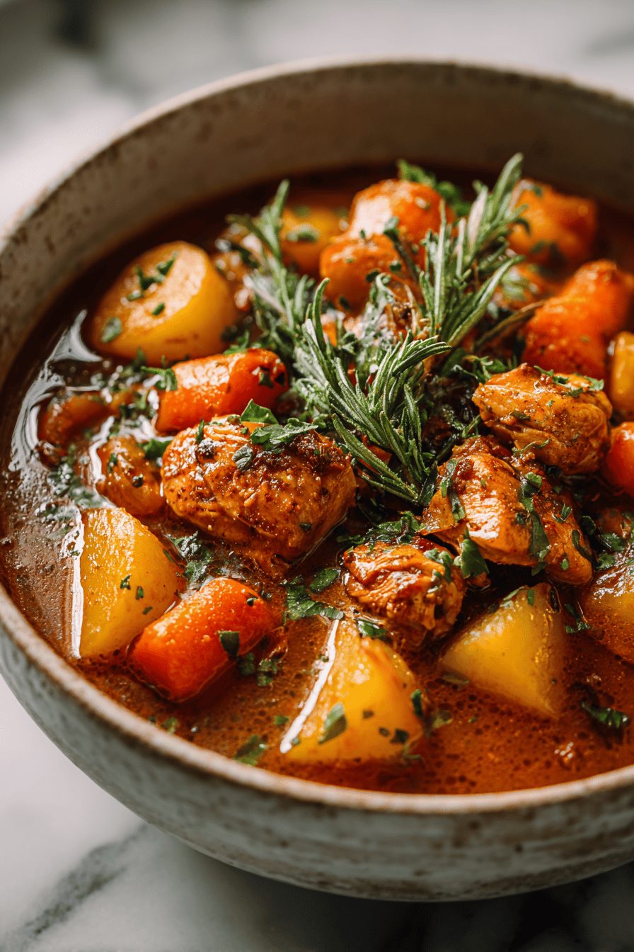 Easy Crock Pot Chicken Stew