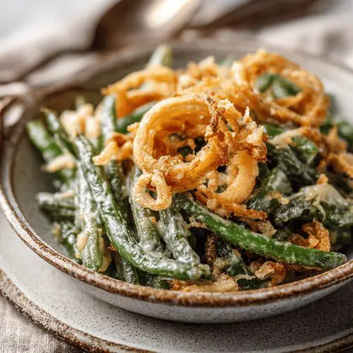 Easy Crock Pot Green Bean Casserole