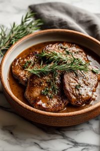 Easy Crock Pot Round Steak and Gravy