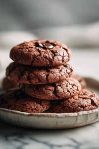 Easy Double Chocolate Cherry Crisps