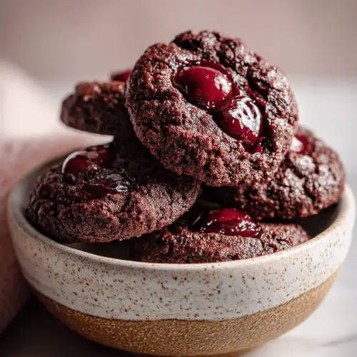 Easy Double Chocolate Cherry Crisps