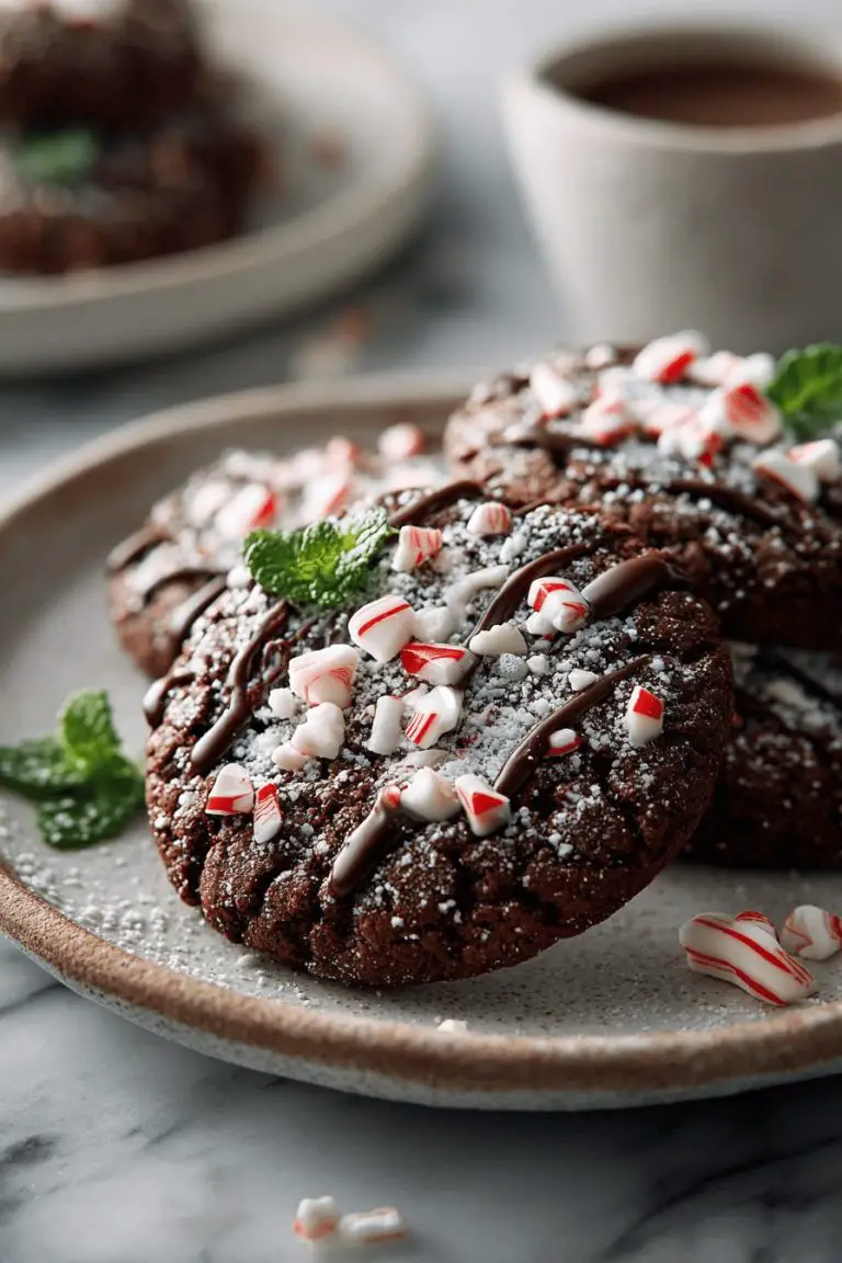 Easy Double Chocolate Peppermint Cookies