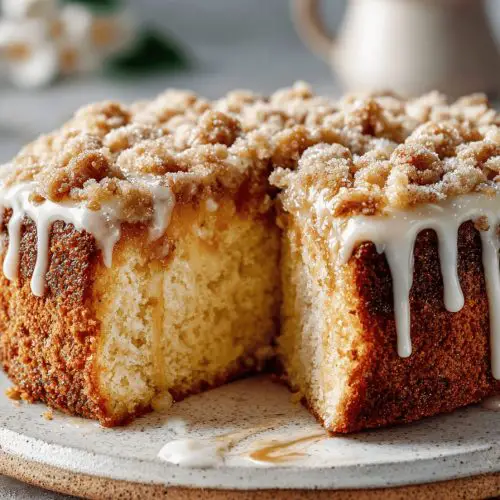 Easy Eggnog Crumb Cake Recipe