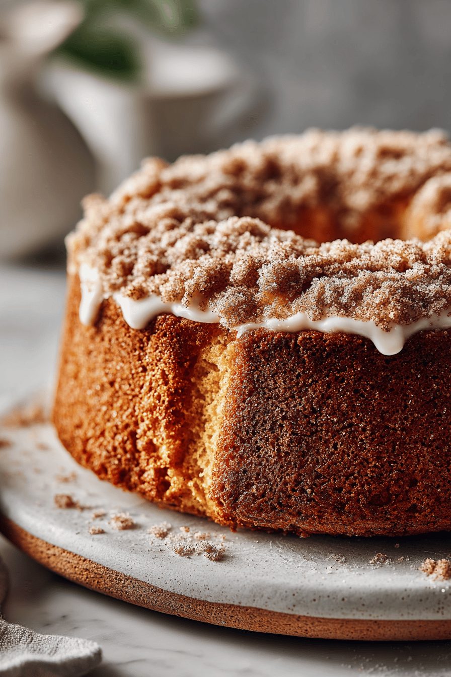 Easy Eggnog Crumb Cake Recipe