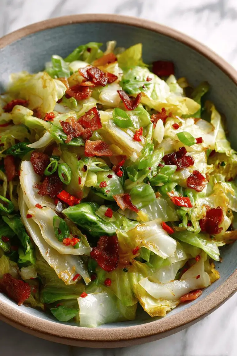 Easy Fried Cabbage with Bacon