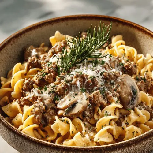 Easy Ground Beef Stroganoff Recipe