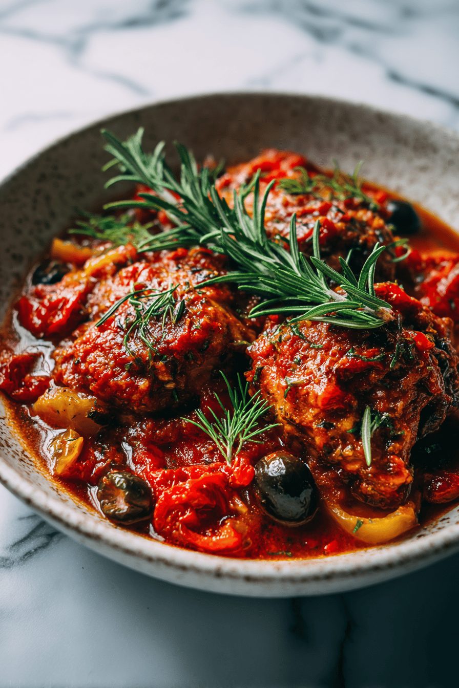 Easy Italian Chicken Cacciatore Recipe