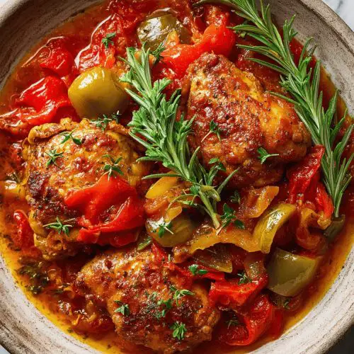 Easy Italian Chicken Cacciatore Recipe