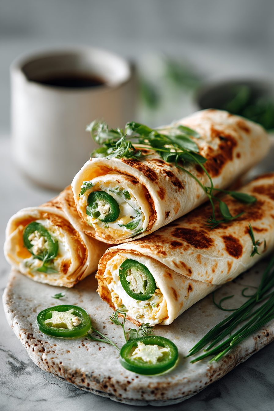 Easy Jalapeño Tortilla Roll-Ups