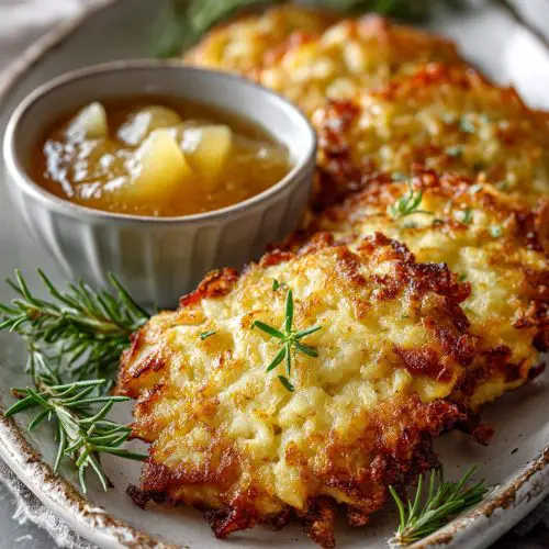 Easy Latkes with Applesauce