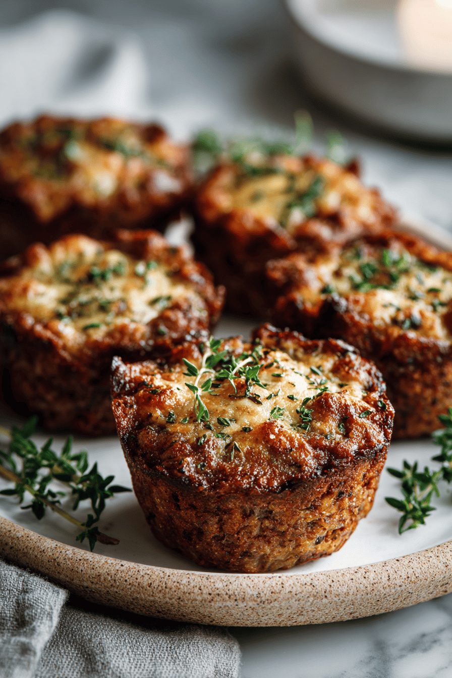 Easy Mini Meatloaves in Muffin Pan
